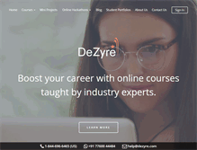 Tablet Screenshot of dezyre.com